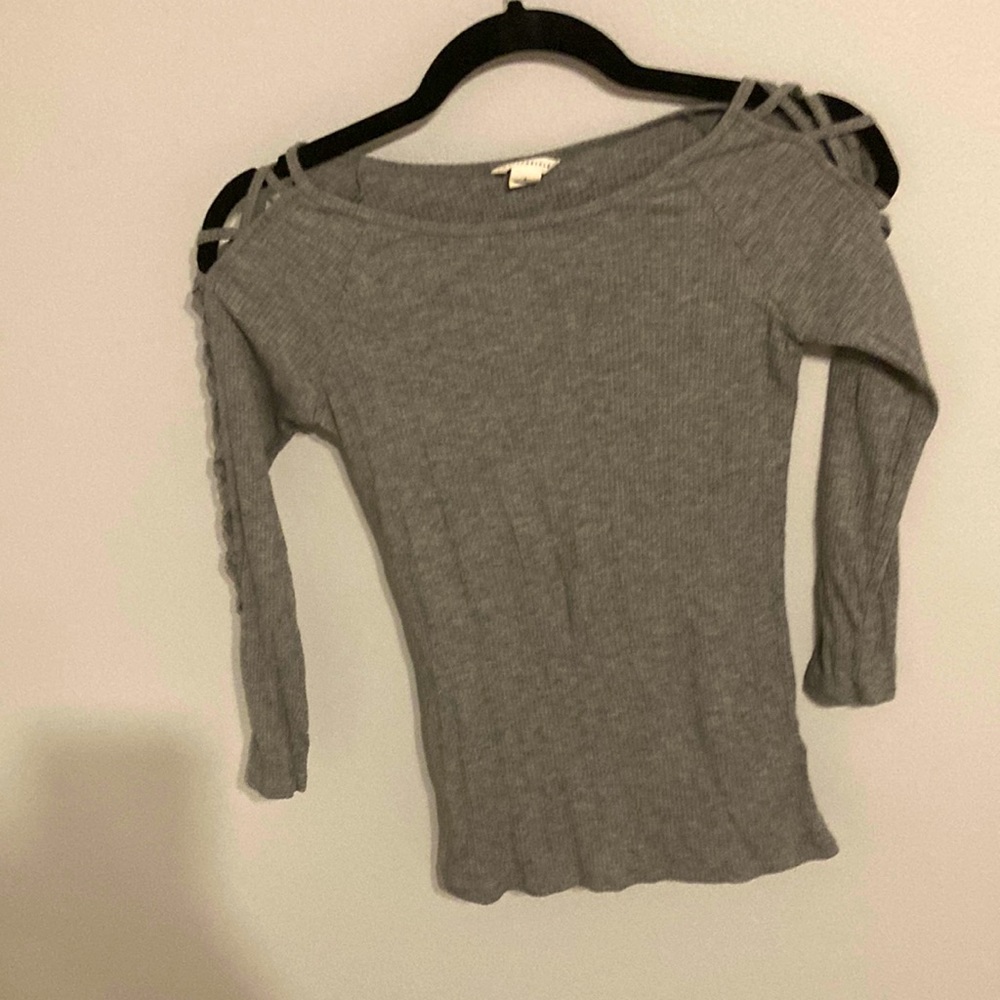 Aeropostale tight grey long sleeve